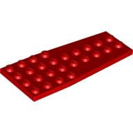 Lego Wedge Plate 4 x 9 without Stud Notches / Red