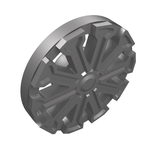 Lego Wheel Cover 10 Spoke T Shape - for Wheel 18976