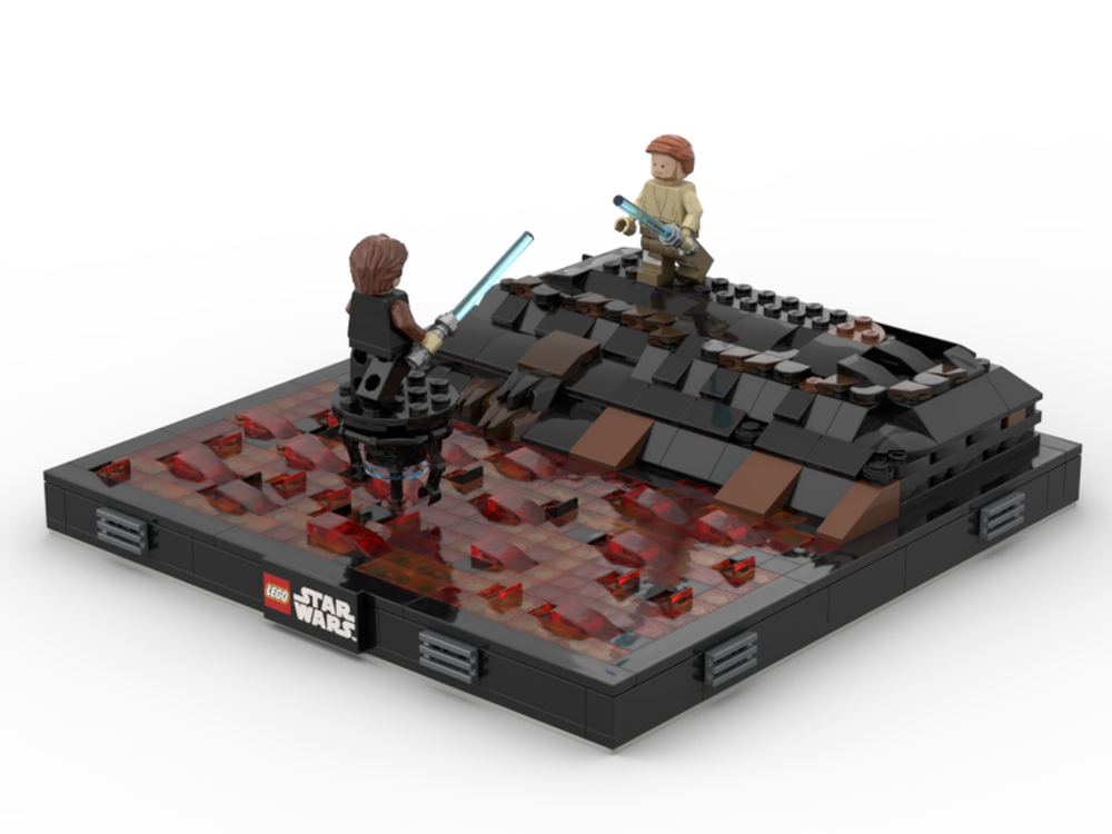 Lego Obi-wan Vs Anakin Duel On Mustafar