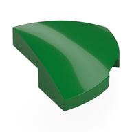 Lego Brick Round Corner, Curved 2 x 2 x 2/3 Quarter Circle With 1 x 1 Bottom Cutout / Green
