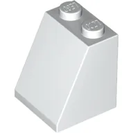 Brick Sloped 65° 2 x 2 x 2 with Bottom Tube / White