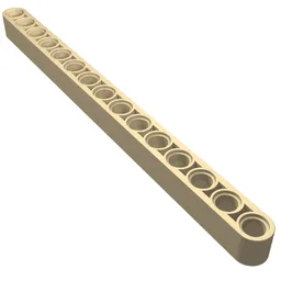 Technic Beam 1 x 15 Thick / Tan