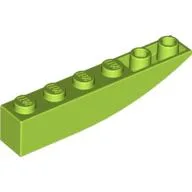 Brick Curved Inverted 6 x 1 / Lime