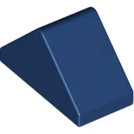 Brick Sloped 45° 2 x 1 Double with Inside Stud Holder / Dark Blue