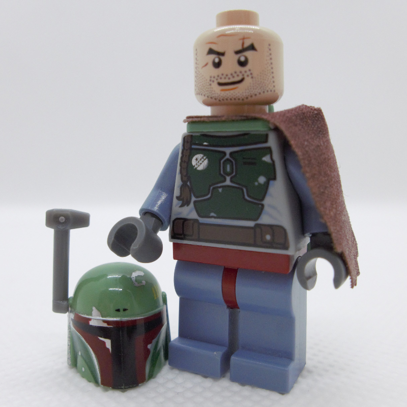 Lego Boba Fett, Helmet, Jetpack Neckwear, Reddish Brown Pauldron
