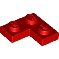 Plate 2 x 2 Corner / Red
