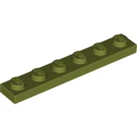 Plate 1 x 6 / Olive Green