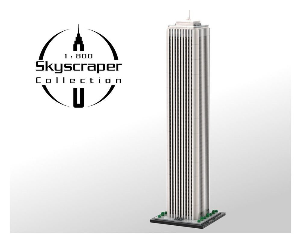 Lego Aon Center Chicago 1:800 Scale (Amoco Building)