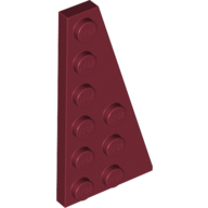 Lego Wedge Plate 6 x 3 Right / Dark Red