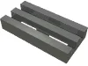 Tile Special 1 x 2 Grille with Bottom Groove / Dark Bluish Gray