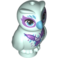 Lego Animal, Bird, Owl Baby - Owlyver / Light Aqua