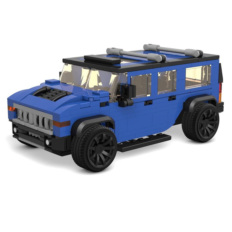 Lego Hummer H2 in 8 stud wide Speed Champions Style