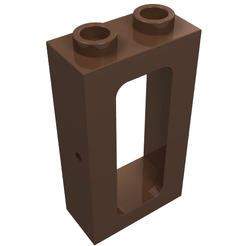 Lego Window 1 x 2 x 3 Train / Brown