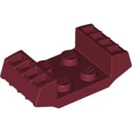 Plate Special 2 x 2 with Grills / Dark Red