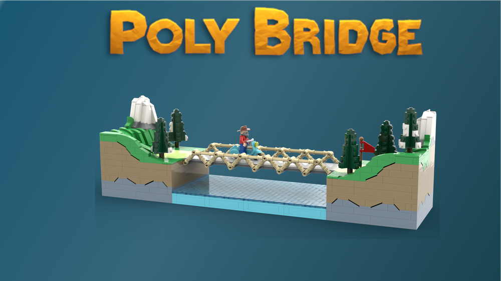 Lego Poly Bridge - Modular Poly Bridge System