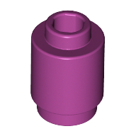 Lego Brick Round 1 x 1 Open Stud / Magenta