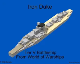 1:560 scale British tech-tree Dreadnoughts