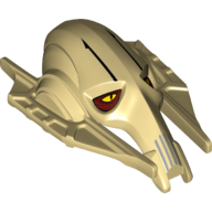 Lego Large Figure Head General Grievous / Tan