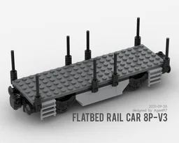 Flatbed Rail Car 8P-V3