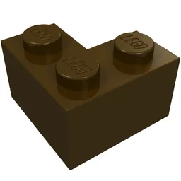 Brick 2 x 2 Corner / Dark Brown