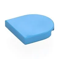 Tile Round 2 x 2 Half Circle / Medium Blue