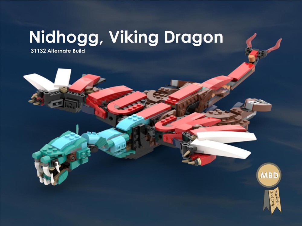 Lego Nidhogg, Viking Dragon, 31132 Alternate Build