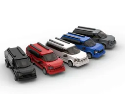 Bob & Weave Grand Caravan - Set of Five Colors - 8 Stud Speed Champions