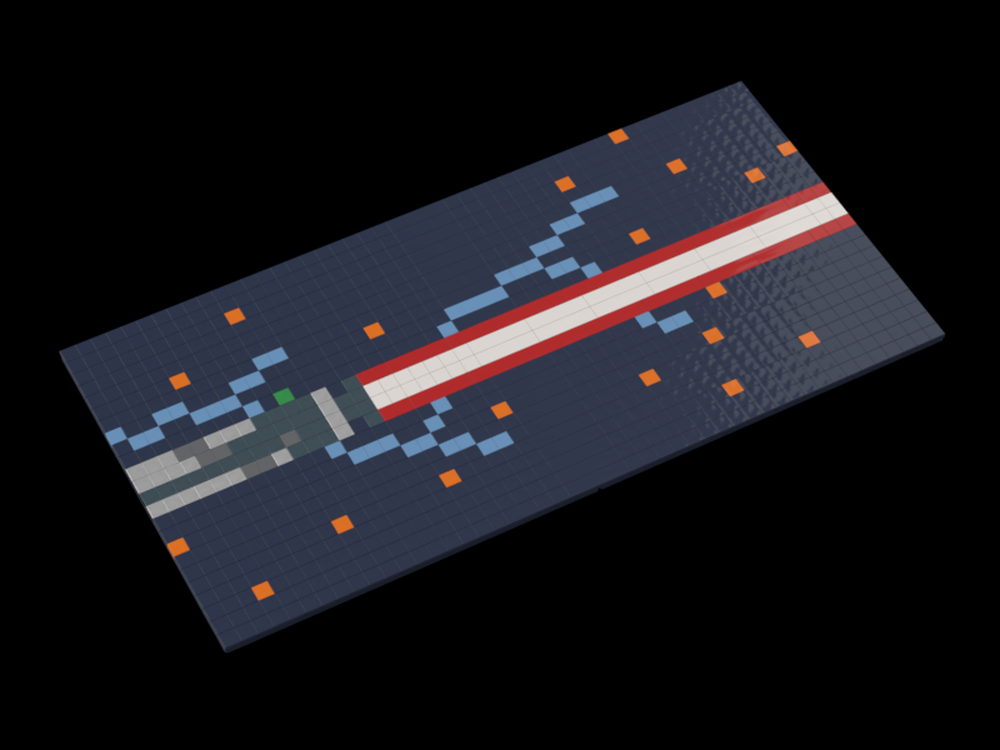 Lego Darth Sidious' Lightsaber Mosaic