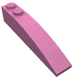 Brick Curved 6 x 1 / Dark Pink