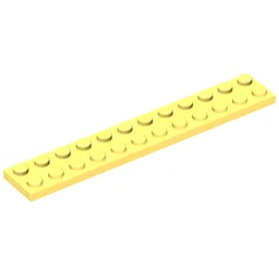 Plate 2 x 12 / Bright Light Yellow