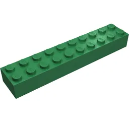 Brick 2 x 10 / Green