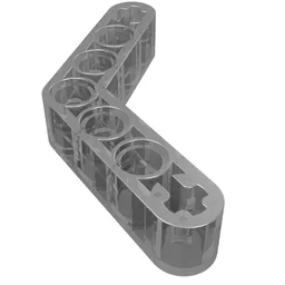 Technic Beam 1 x 7 Bent (4 - 4) Thick / Trans-Brown