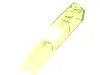 Brick Curved 6 x 1 / Trans-Bright Green