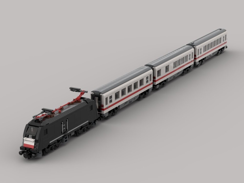 Lego German Intercity with MRCE Taurus rental locomotive