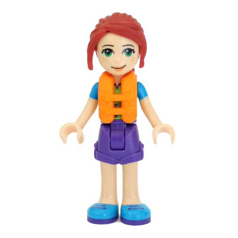 Lego Mia - Lime Top, Dark Purple Skirt, Life Vest