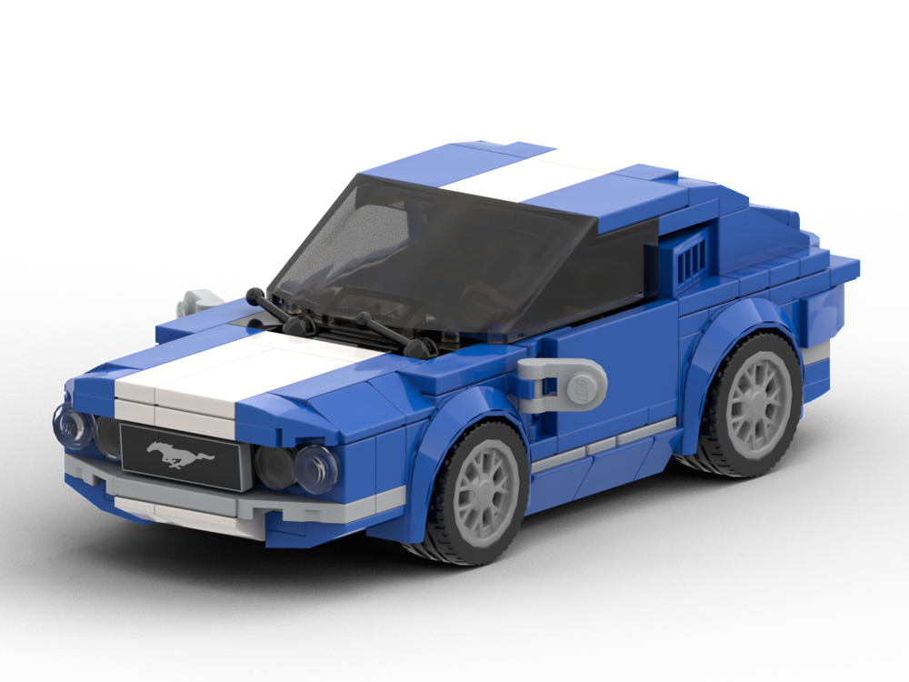 Lego Ford Mustang 60's Blu Version Stud8