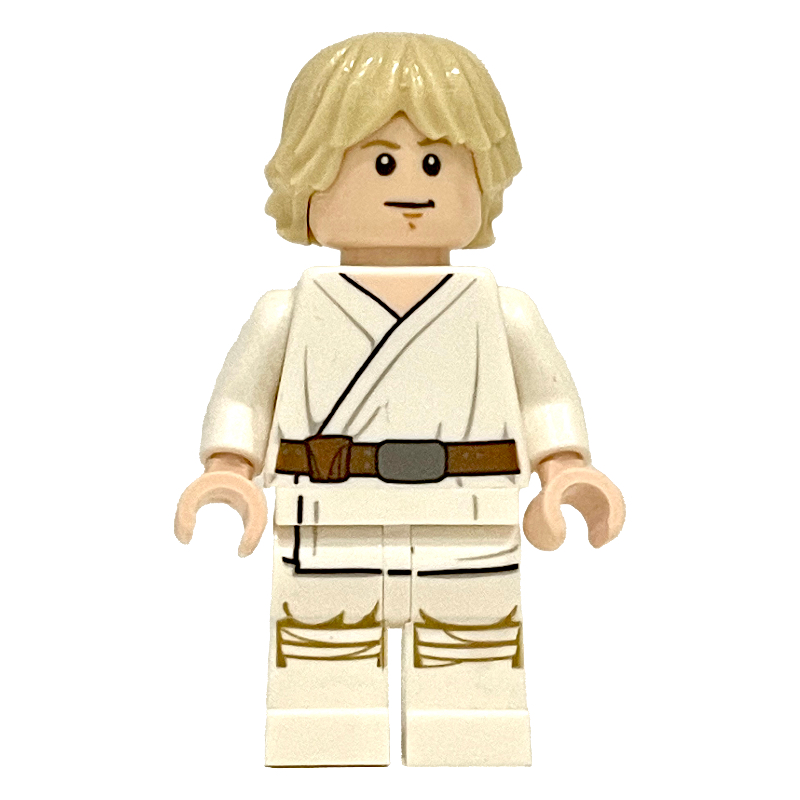 Lego Luke Skywalker, White Robe, Utility Belt, Neck Bracket