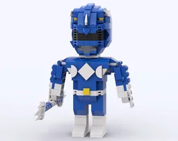 Blue Power Ranger Lego Figure