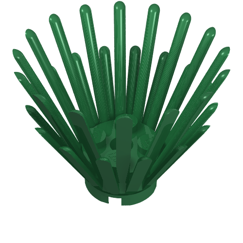 Lego Plant, Prickly Bush 2 x 2 x 3 Extension with 2 x 2 center / Green
