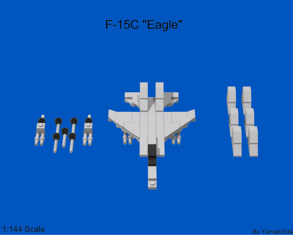 Lego F-15C Eagle(Includes AC7 Trigger liveries, 1:144 scale)