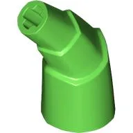 Animal Body Part, Horn Stacked 45 deg. with Axle Connectors / Bright Green