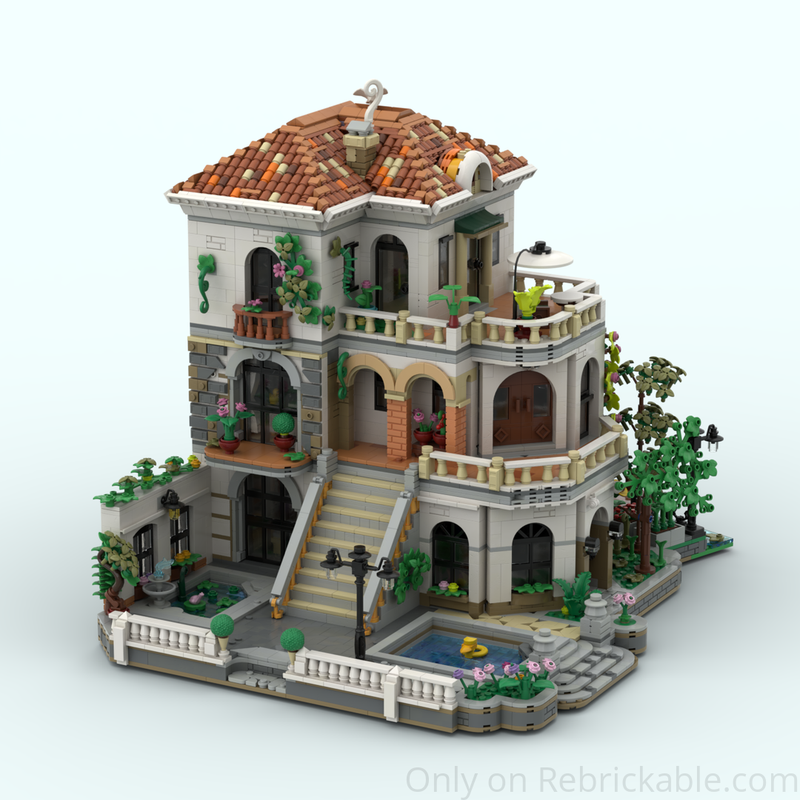Lego Riviera Courtyard Manor
