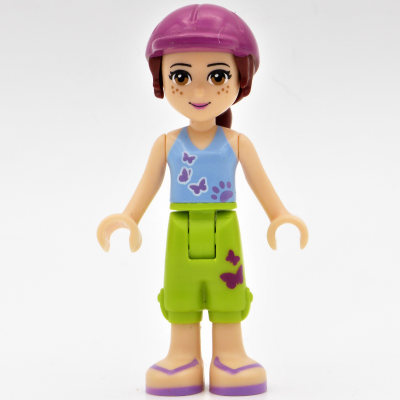 Lego Mia - Medium Azure Top, Lime Trousers, Magenta Cap