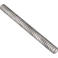 Hose, Ribbed 7mm D. 13L / 10.4cm / Metallic Silver