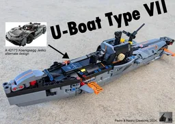 U-boat Type VII (42173 Koenigsegg Jesko)