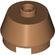 Lego Brick Round 2 x 2 Truncated Cone / Medium Nougat