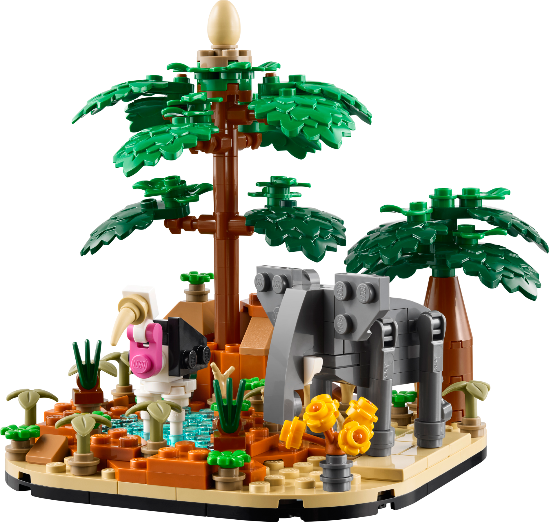 Lego African Savanna Diorama