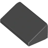 Brick Sloped 30° 1 x 2 x 2/3 / Black