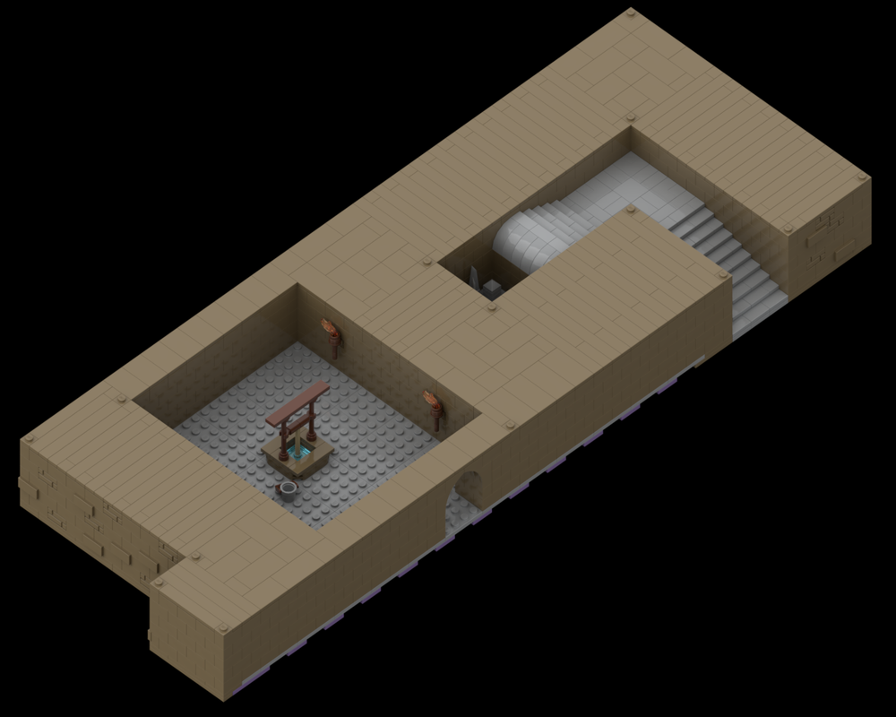 Lego Fenmark Fortress: Keep: Well-room and entrance