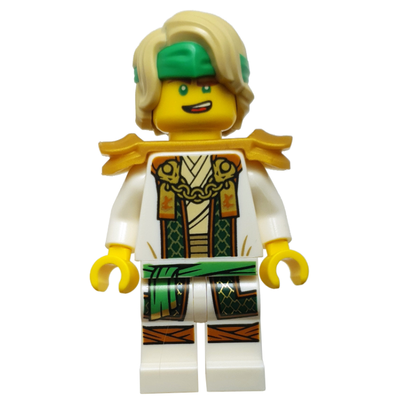 Lego Lloyd, White Suit, Hair, Shoulder Guard